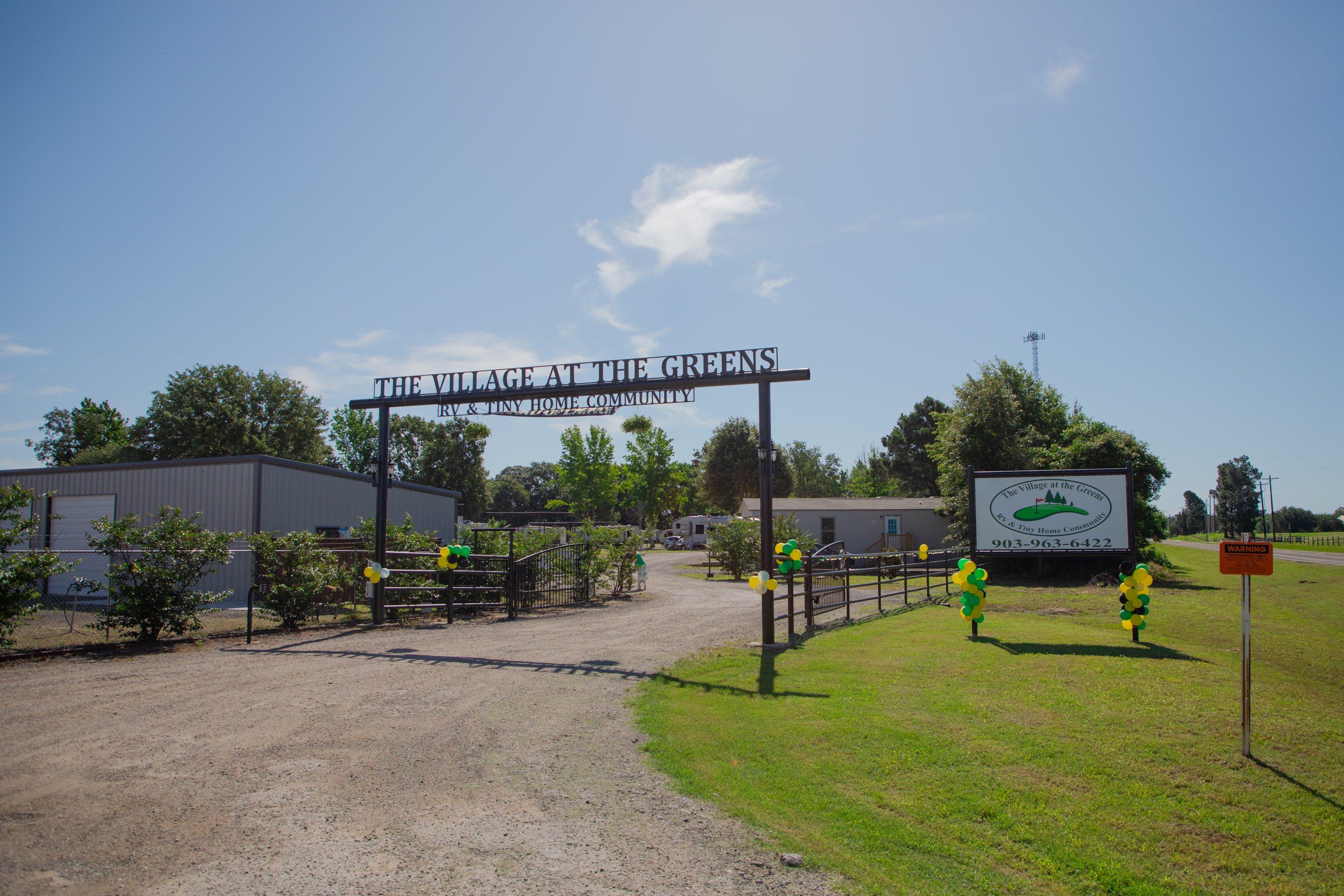 Entry to The Village at the Greens